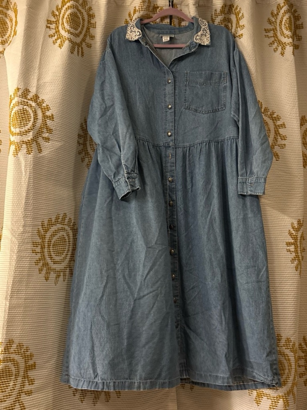 Venezia vintage denim maxi dress
